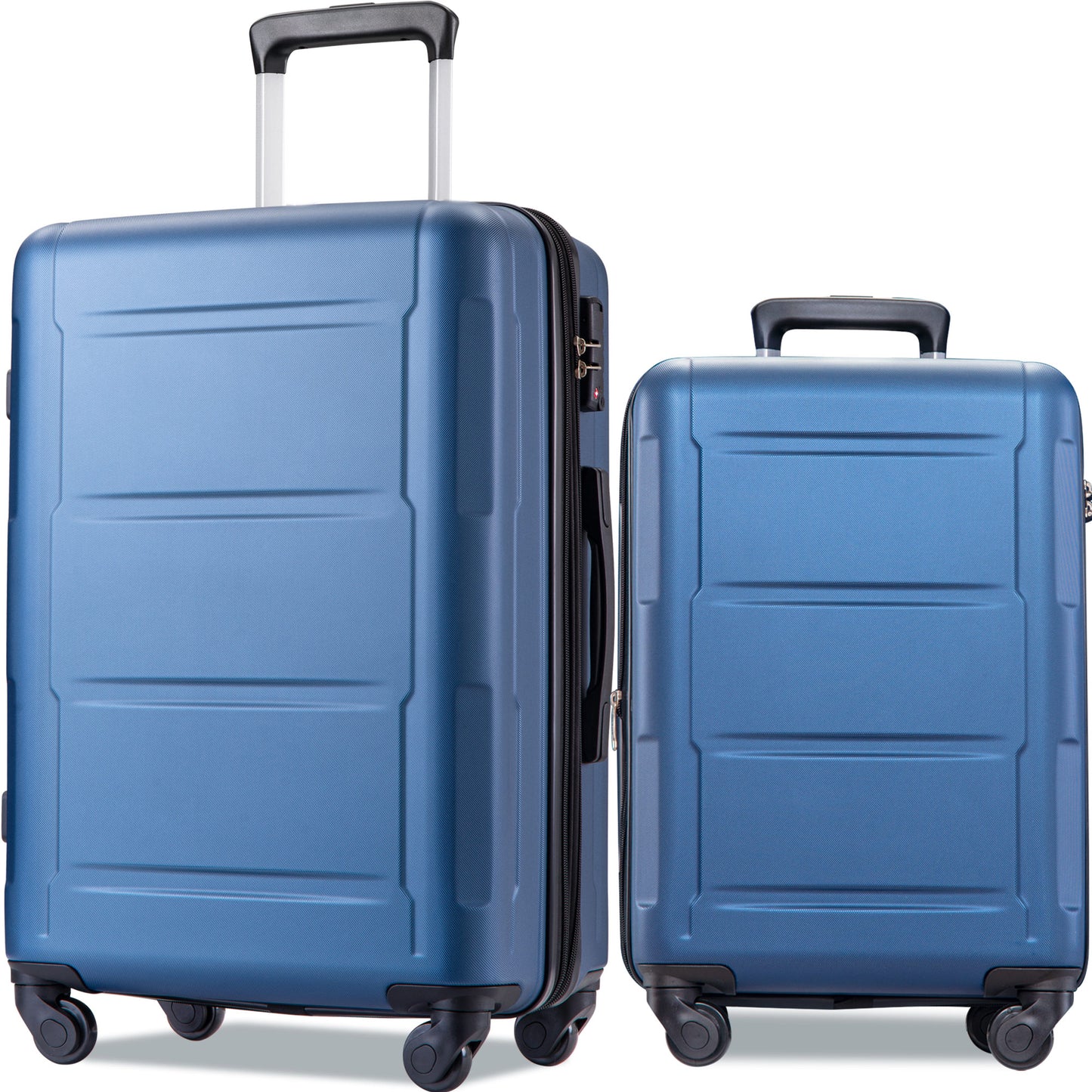 Expanable Spinner Wheel 2 Piece Luggage Set ABS Lightweight Suitcase with TSA Lock 20inch+28inch