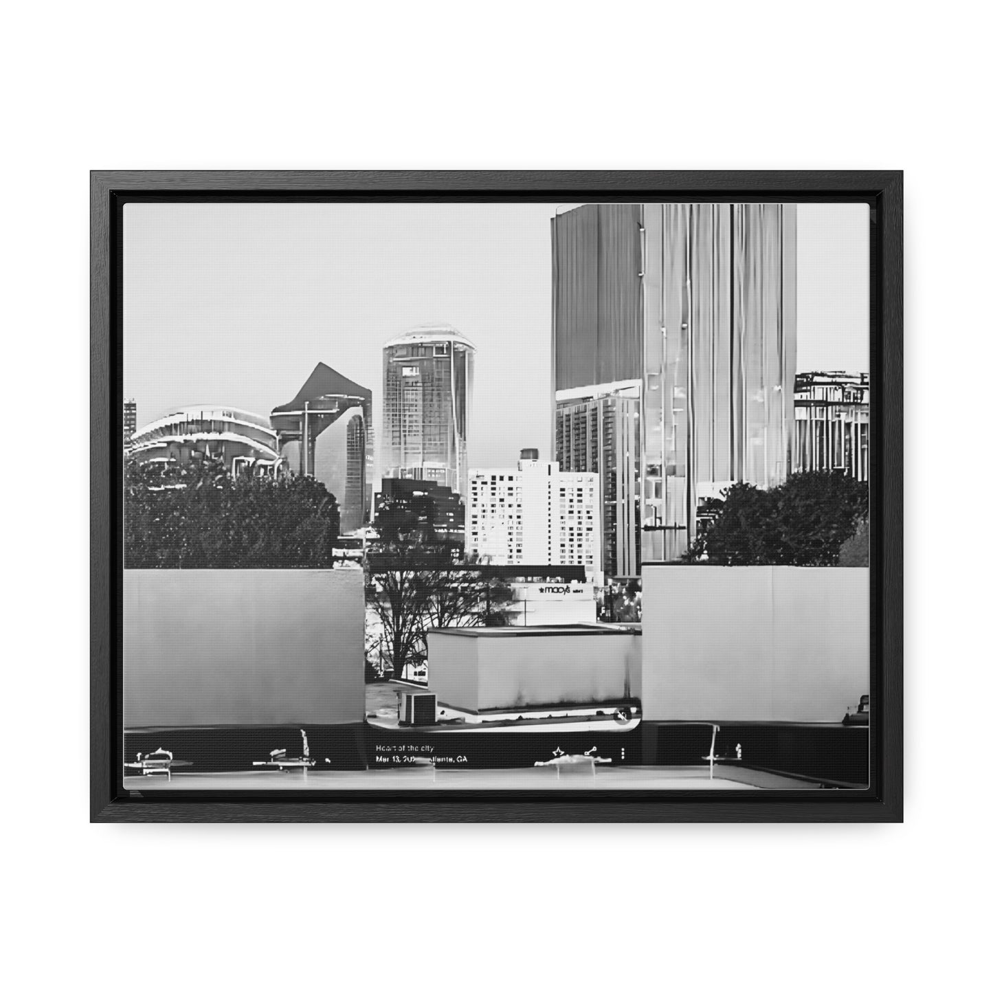 Classic Buckhead Cityscape Canvas Print by Kenneth Thompson