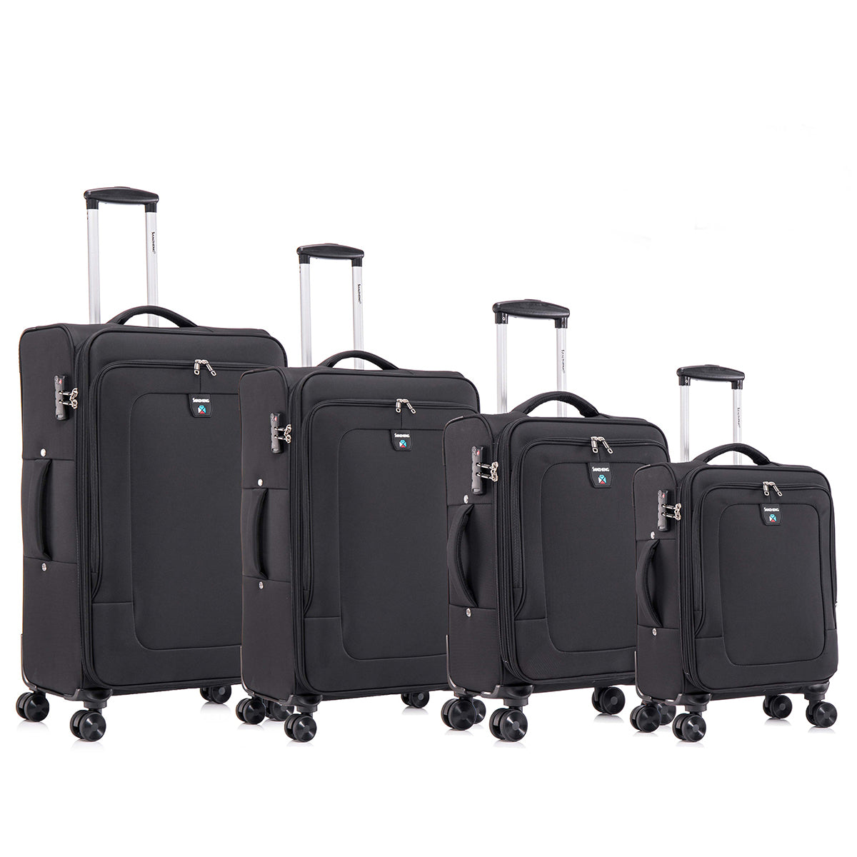 Four-piece fabric luggage set,  suitcase for travel, school and business trip (20/24/28/32in)