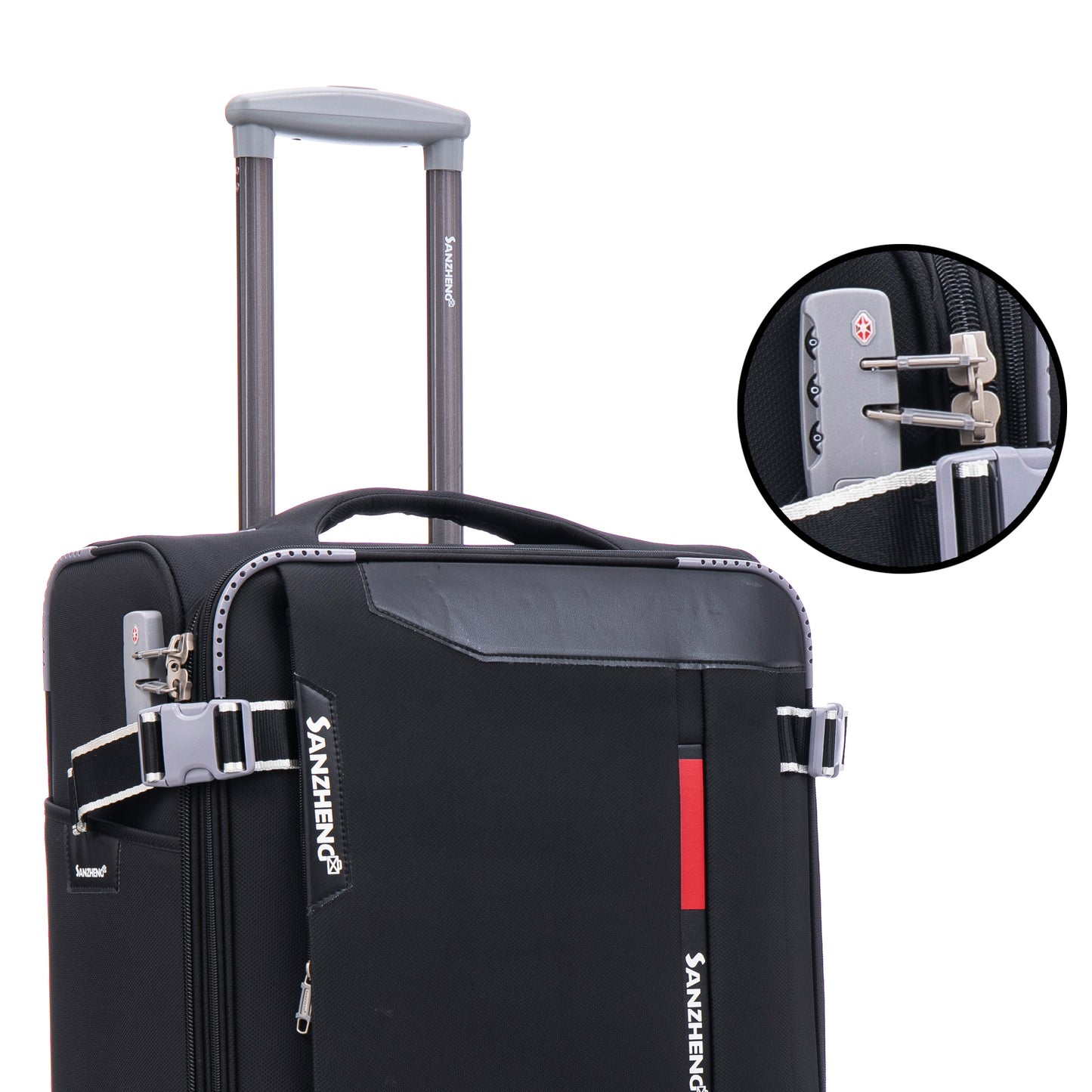 Softside Upright Luggage Set , Lightweight,4-Piece (20//24/28/32)