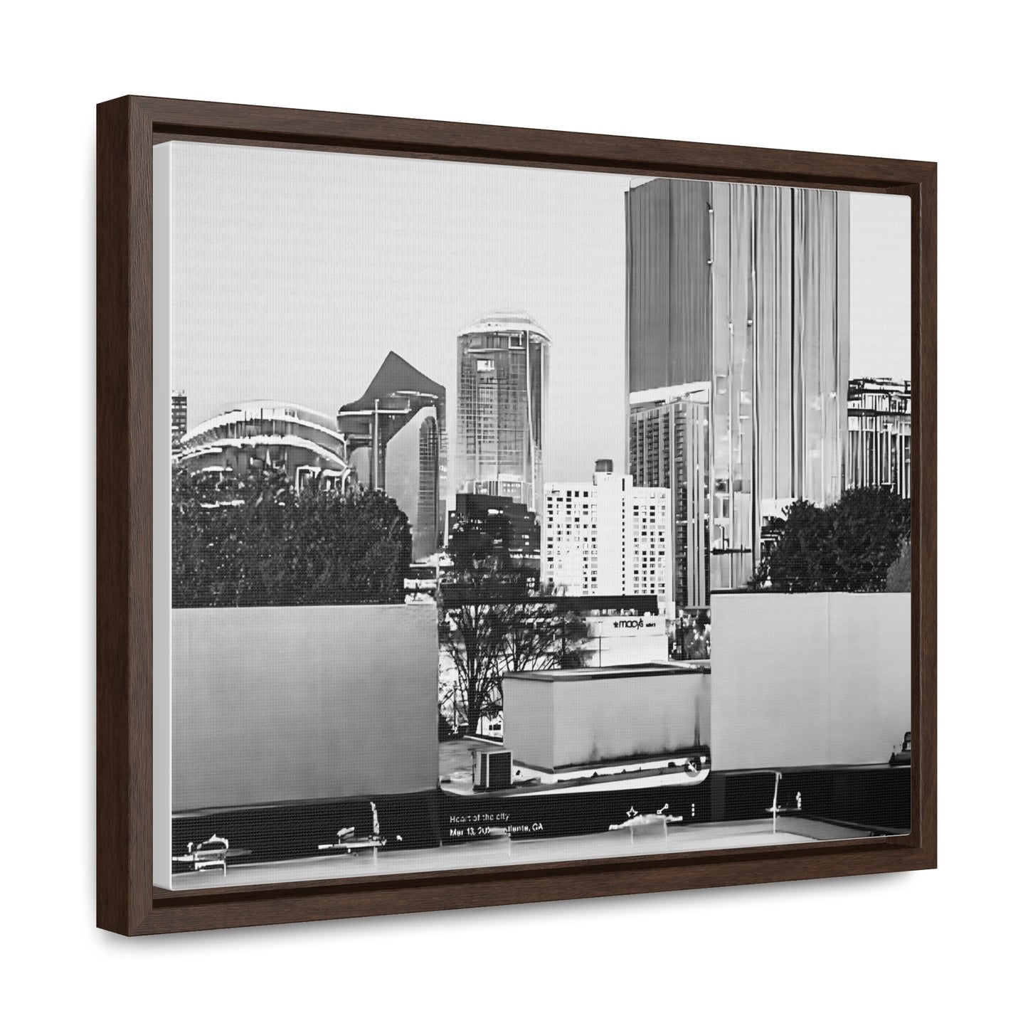 Classic Buckhead Cityscape Canvas Print by Kenneth Thompson