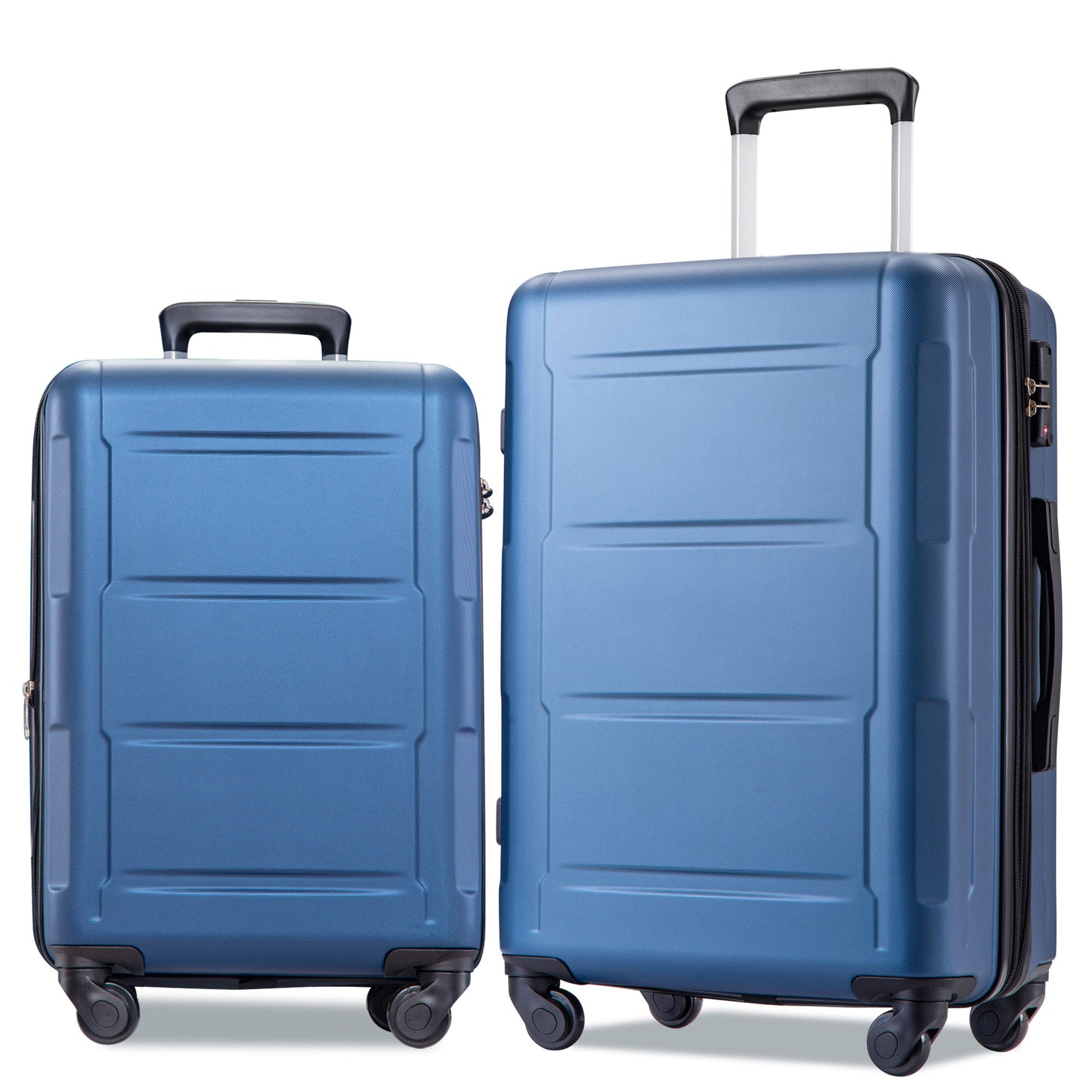 Expanable Spinner Wheel 2 Piece Luggage Set ABS Lightweight Suitcase with TSA Lock 20inch+24inch