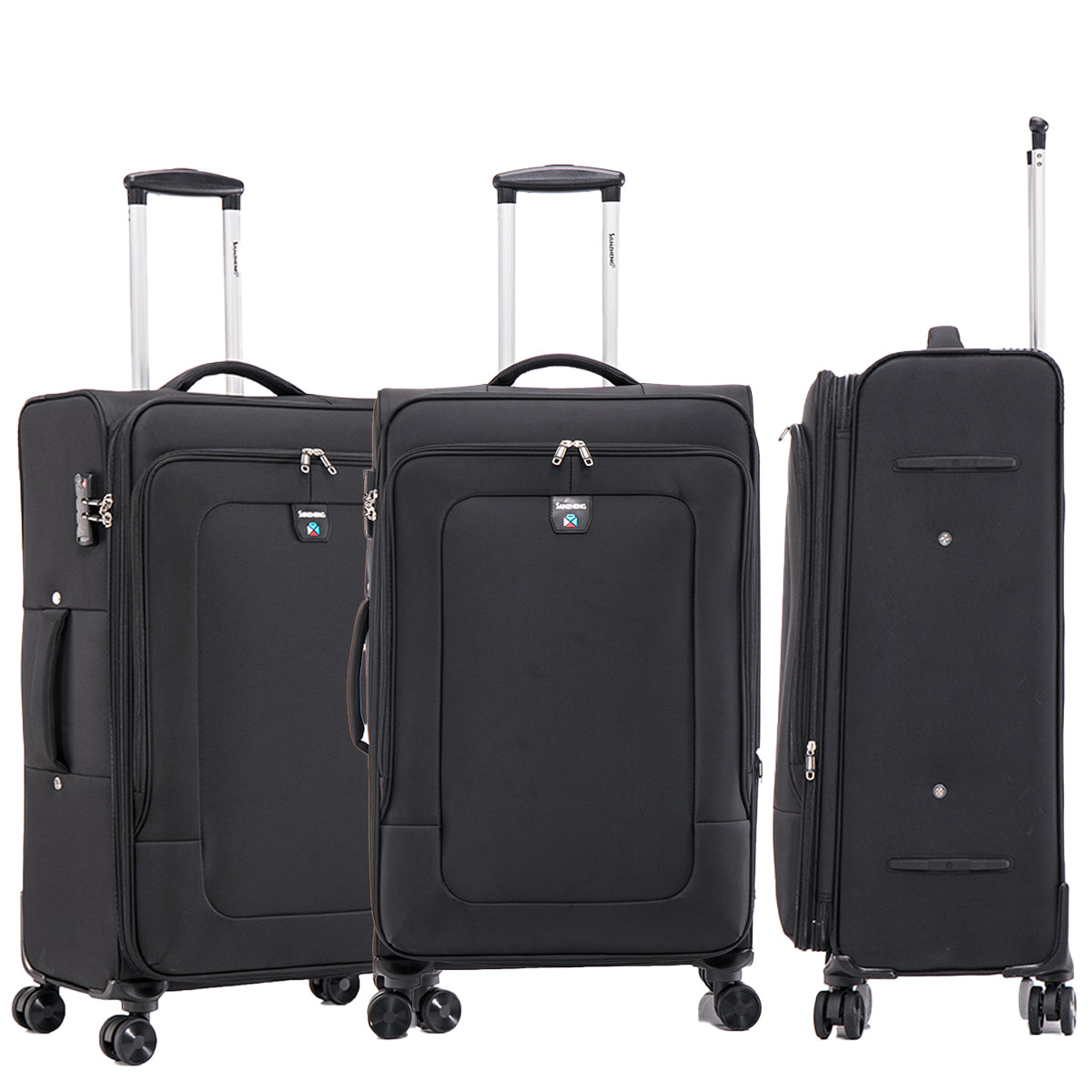 Four-piece fabric luggage set,  suitcase for travel, school and business trip (20/24/28/32in)