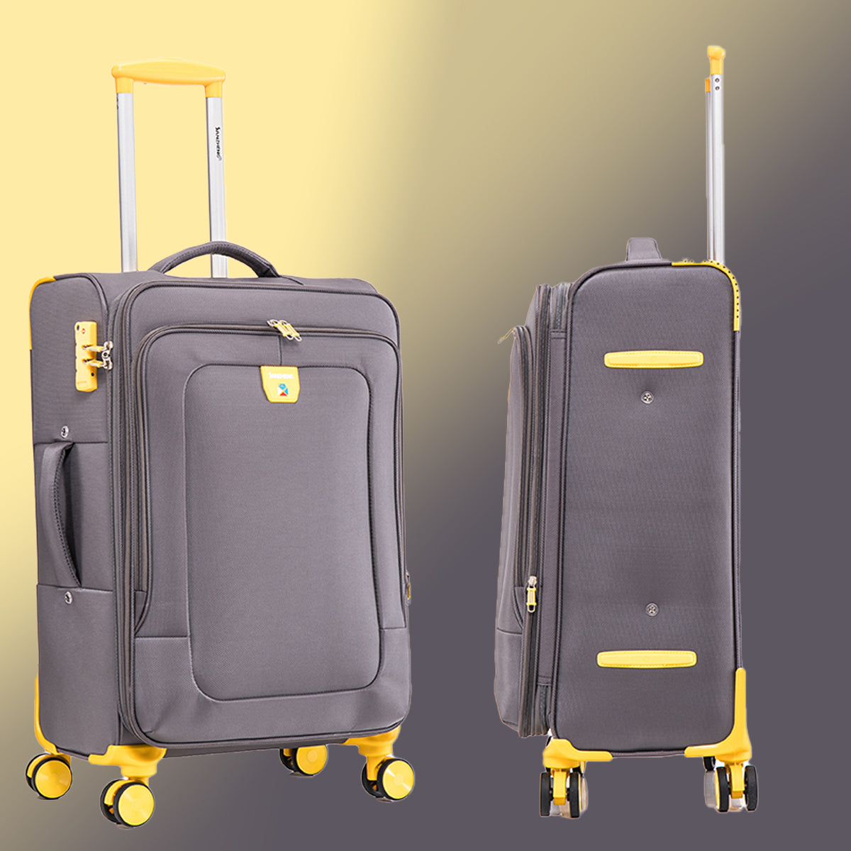 Four-piece fabric luggage set,  suitcase for travel, school and business trip (20/24/28/32in)